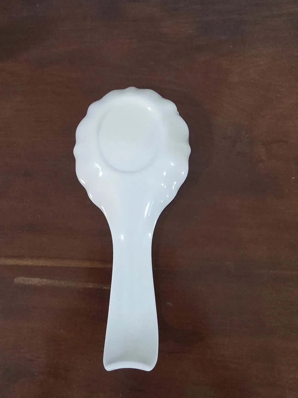 The Pioneer Woman White Ceramic Spoon Rest with Multicolor Floral Accents